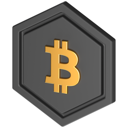 Free BTC Coin  3D Icon