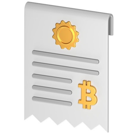 Free BTC 契約  3D Icon