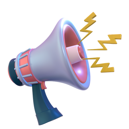 Free Bullhorn  3D Icon