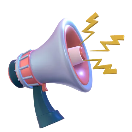 Free Bullhorn  3D Icon