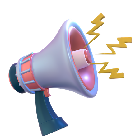 Free Bullhorn  3D Icon