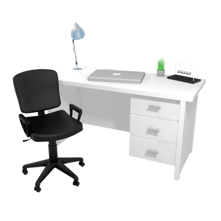 Free Bureau de travail  3D Illustration