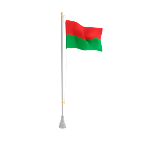 Free Burkina Faso  3D Flag