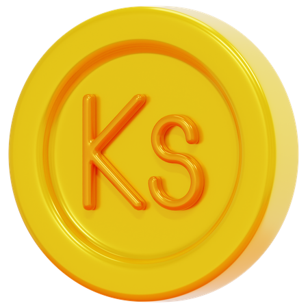 Free Burmese Kyat  3D Icon