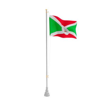 Free Burundi  3D Flag