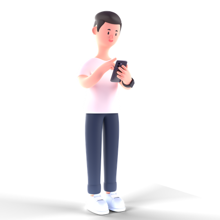 Free Businessman chatting on phone  3D Icon