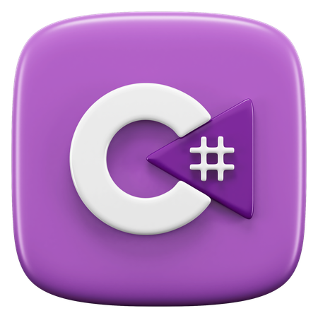 Free C sharp  3D Icon