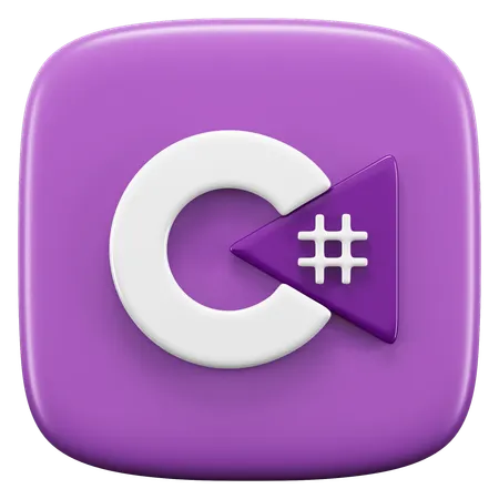 Free C sharp  3D Icon