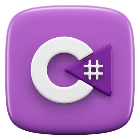 Free C sharp  3D Icon