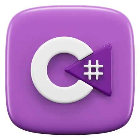 Free C sharp  3D Icon