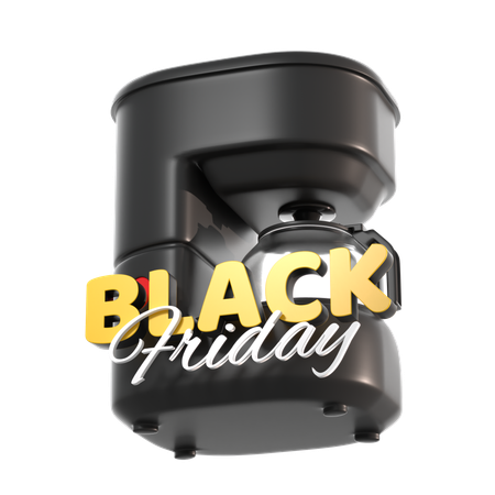 Free Cafetière pour le black friday  3D Icon