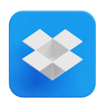 Free Dropbox  3D Logo