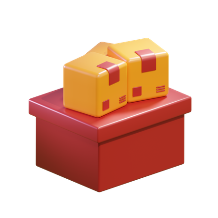 Free Caixas  3D Icon