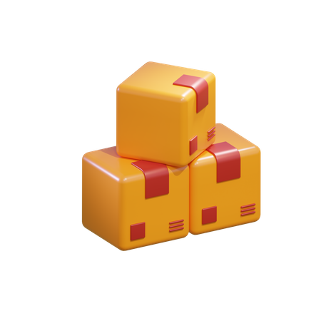 Free Caixas  3D Icon