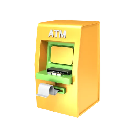 Free Cajero automático  3D Icon