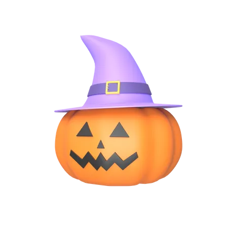 Free Calabaza con sombrero  3D Illustration