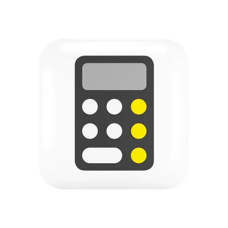 Free Calculadora iOS  3D Logo