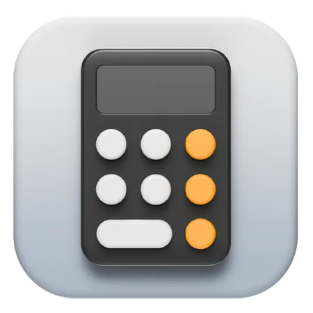 Free Calculadora iOS  3D Logo