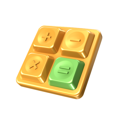 Free Calculator  3D Icon