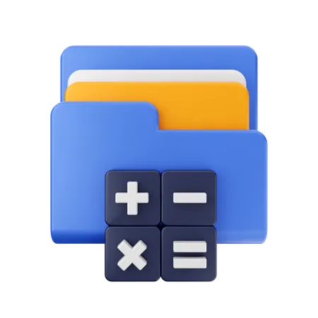 Free Calculator Folder  3D Icon