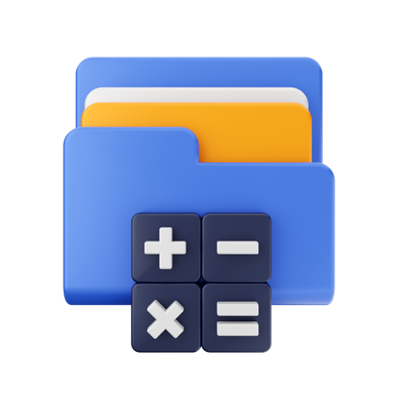 Free Calculator Folder  3D Icon