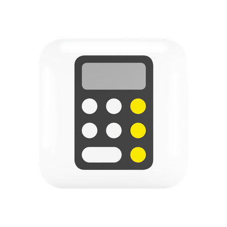 Free Calculatrice iOS  3D Logo