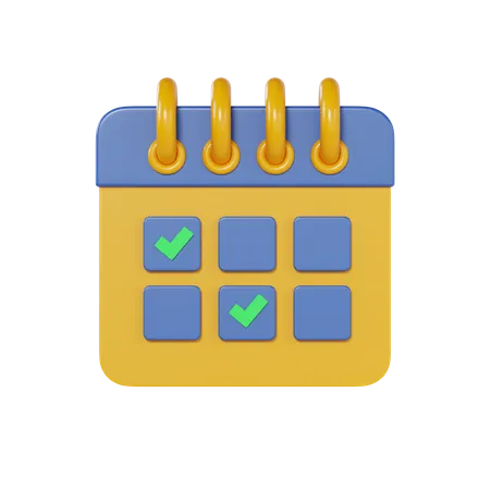 Free Calendar  3D Icon
