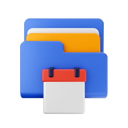 Free Calendar Folder  3D Icon