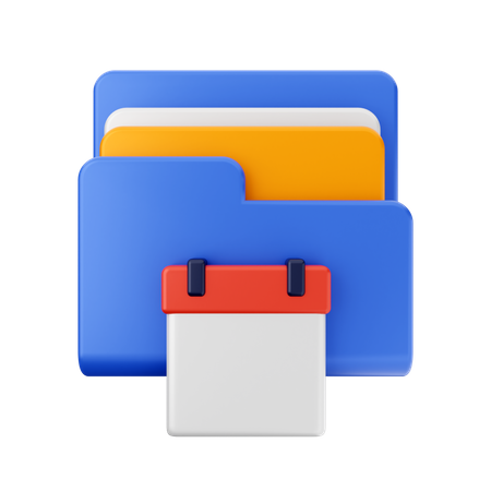 Free Calendar Folder  3D Icon