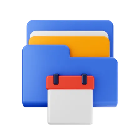 Free Calendar Folder  3D Icon