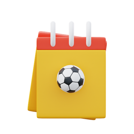 Free Calendário de futebol  3D Icon