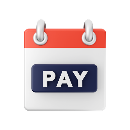 Free Calendário de pagamento  3D Icon