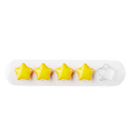 Free Calificación de cinco estrellas  3D Icon