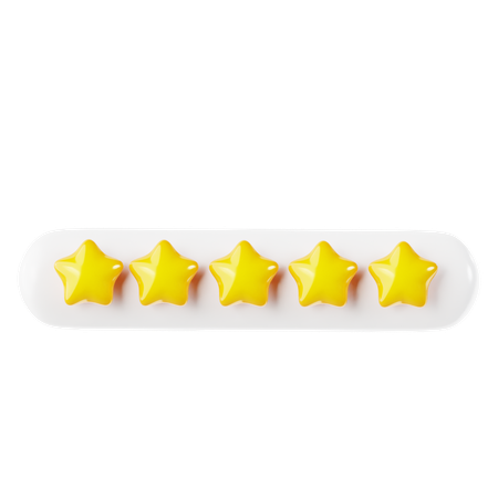 Free Calificación de cuatro estrellas  3D Icon