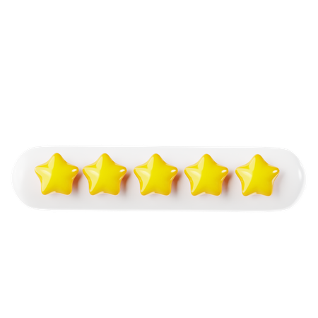 Free Calificación de cuatro estrellas  3D Icon