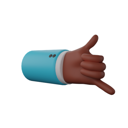 Free Call me hand gesture 3D Illustration