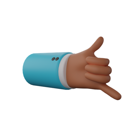 Free Call me hand gesture 3D Illustration