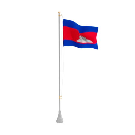 Free Cambodia  3D Flag