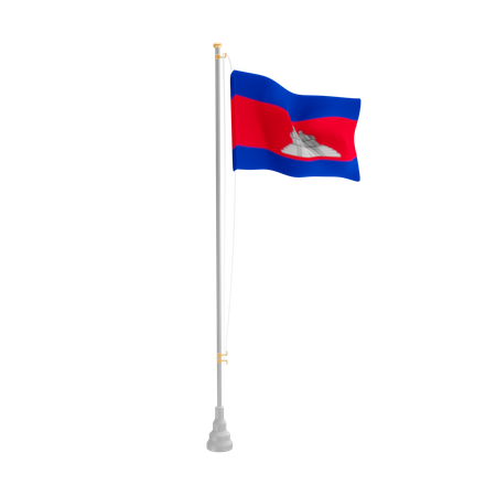 Free Camboja  3D Flag