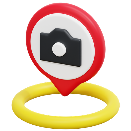 Free Camera Location  3D Icon