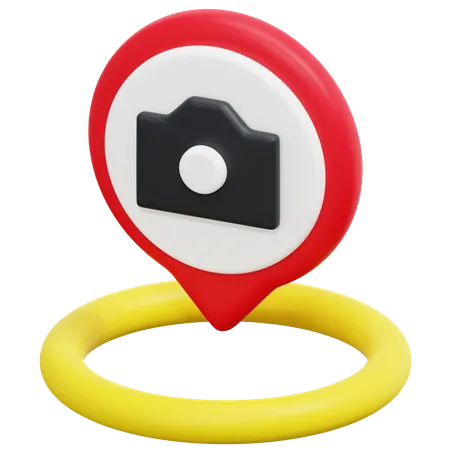 Free Camera Location  3D Icon