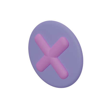 Free Cancel  3D Icon