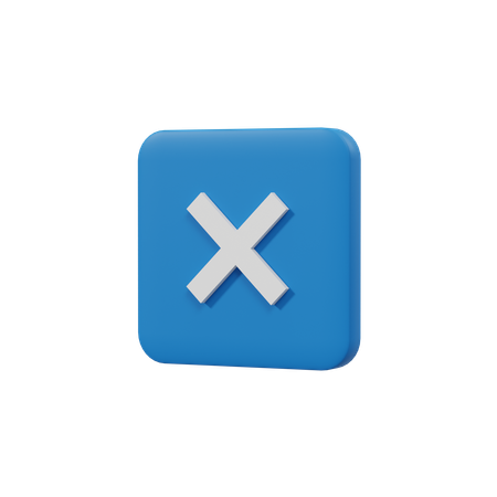 Free Cancel  3D Icon