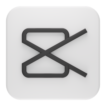 Free Capcut  3D Icon
