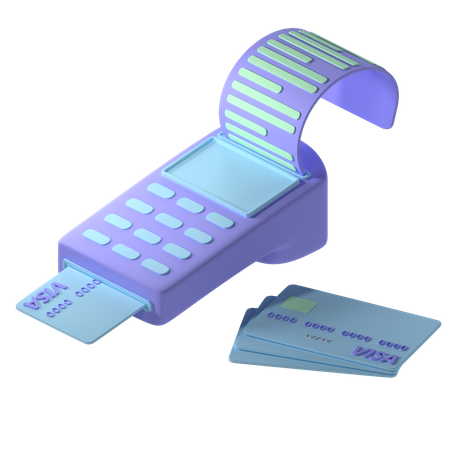 Free Card Machine  3D Icon