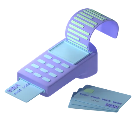 Free Card Machine  3D Icon