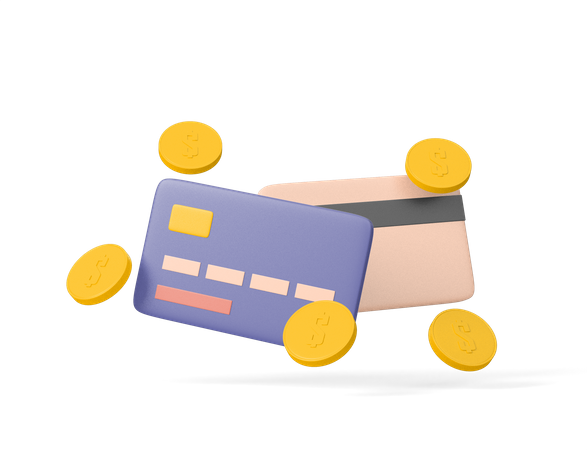 Free Card Payment  3D Icon