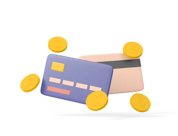 Free Card Payment  3D Icon