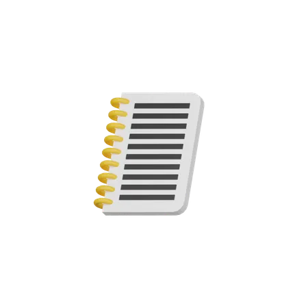 Free Carnet de notes  3D Icon