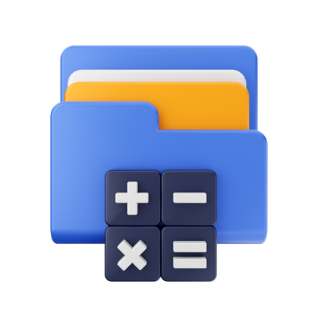 Free Carpeta de calculadora  3D Icon